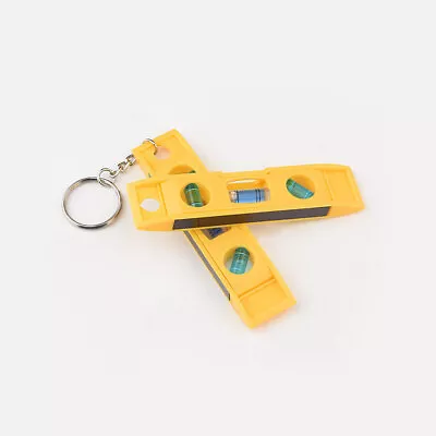 1PC Magnetic Small Bubble Level Mini Keychain Bubble Spirit Level Leveling Tool • $1.85