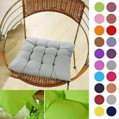 Removable Thicker Cushions Chair Seat Pad Room Cushion Garden Kitchen Mat Pillow • £3.48