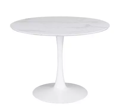 Arkell 40-inch Round Pedestal Dining Table White • $364.21