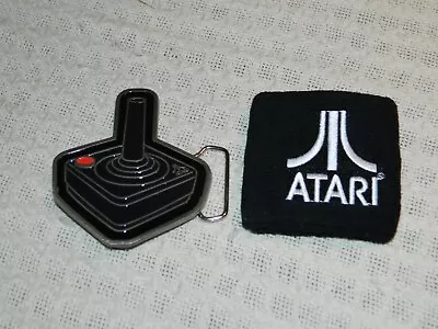 Atari Joystick Belt Buckle Black Wristband Retro Style Collectible NEW OPEN BOX • $9.99