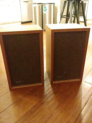 Vintage Sony SS-510 Bookshelf Speakers - Great Condition! • $60