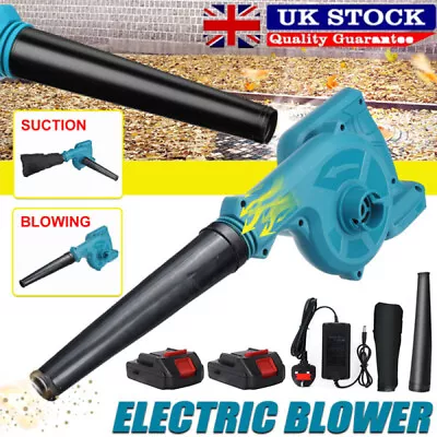 48V Cordless Leaf Blower 2-in-1 Leaf Blower & Vacuum With Battery And Charger • £24.98