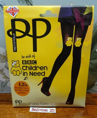 Pretty Polly Pudsey Bear Mock Stockings Tights   FREE P&P • $8.69