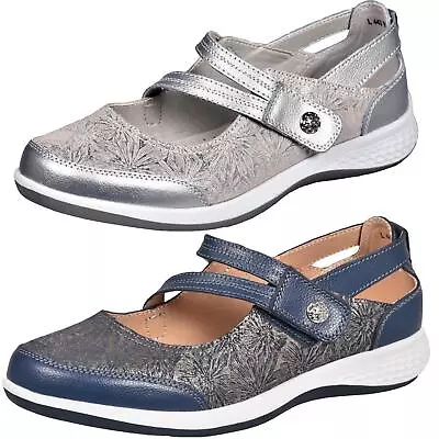 Ladies Mary Jane Sandals Flat Pumps EEE Wide Fit Comfort Bar Shoes UK Size 3 - 9 • £27.99