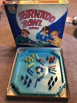 Vintage Tornado Bowl Game Ideal 1971  Bowling Pins/Top No. 2025-5. Missing Top • $15