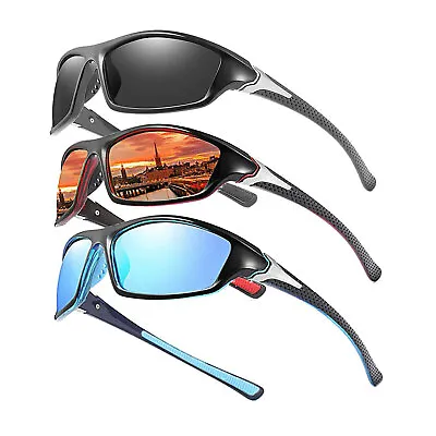 $33.99 • Buy 3x Driving Sunglasses UV400 Polarized Glasses Fishing Driving Sport Men  Eyewear