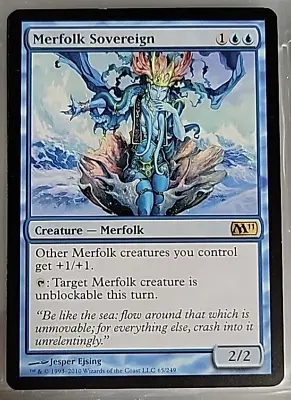 MTG Merfolk Sovereign Magic 2011 65/249 Regular Rare • $1.99