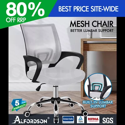 $65.95 • Buy ALFORDSON Gaming Office Chair Mesh Executive Seat Computer Racing Work Grey