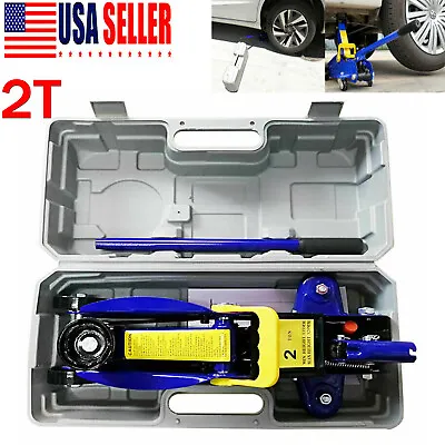 Mini Portable 2 Ton Floor Jack Vehicle Car Garage Auto Small Hydraulic Lift Tool • $51.40