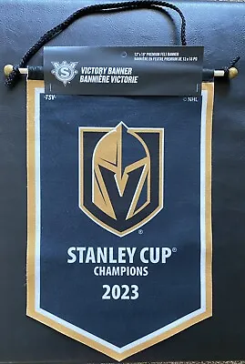 Vegas Golden Knights 2023 Stanley Cup Champions 12 X18  Victory Banner In Stock • $14.99