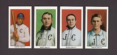 1909-11 T206 JERSEY CITY SKEETERS Complete 4-card Team REPRINT Set | CCC 1988 • $2.95