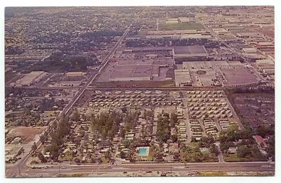 Miami FL Bell Haven Park Aerial View Mobile Home Park Florida Postcard • $2.89