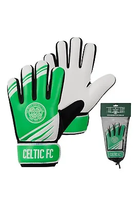 Celtic F.C. Kids Goalkeeper Gloves Junior Sports Football Performance Comfort • £13.49