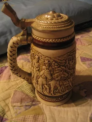 AVON Large  Western Cowboy Cattle Chuck Wagon Collectible STEIN Exc Cond  L00k • $13.99