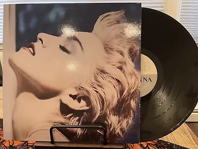 Madonna True Blue LP With Poster VG+/VG+ 1986 • $15.99