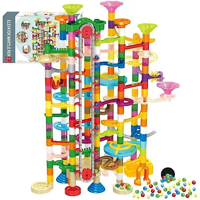 Hitish Marble Run With Motorized Elevator 310Pcs Maze Game Construction Buil... • $103.88