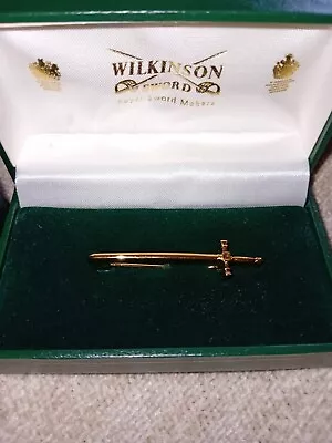 New Masonic Lodge Wilkinson Sword Pin Lapel Brooch Crossed Swords Gold Tone  • £34.99