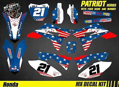 Kit Deco Motorcycle For / MX Decal Kit For Honda Crf - Patriot • $132.98