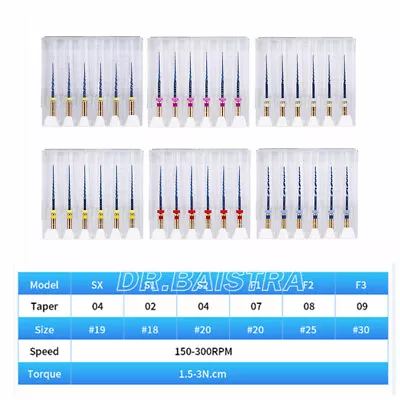 6Pcs Dental Endodontic NiTi Engine Use Heat Activated Rotary Files 19mm/25mm • $274.15