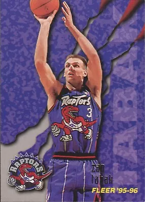 1995-96 Fleer #269 Zan Tabak Toronto Raptors Basketball Card • $1.80