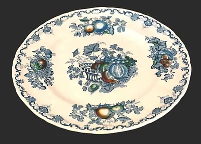 Masons Fruit Basket Blue Bread Plate • $8.75