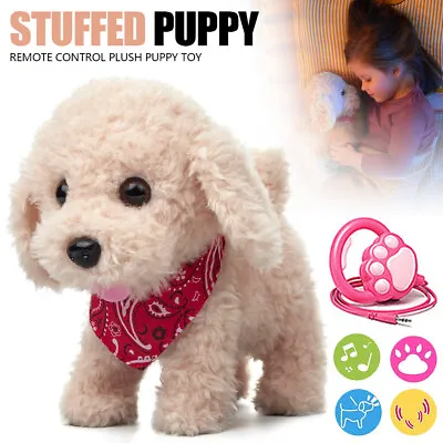Walking Barking Robot Dog Toy Or Fluffy Plush Electronic Dog Pet With Carrier • £16.96