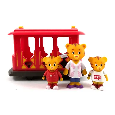 Daniel Tiger's Neighborhood Pull Back & Go Trolley With 3 Figures Mom Mother • $22.99