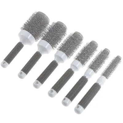 Professional Thermal Ceramic & Ionic Round Barrel Hair Brush Boar Bristle^ LM XK • £6.82