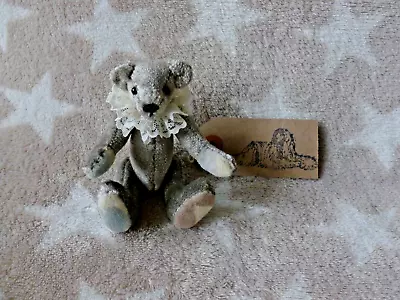 Miniature  Handmade Artist Bear 4.5 Inches Tall   Shimmer   Is A OOAK  Bear • £8