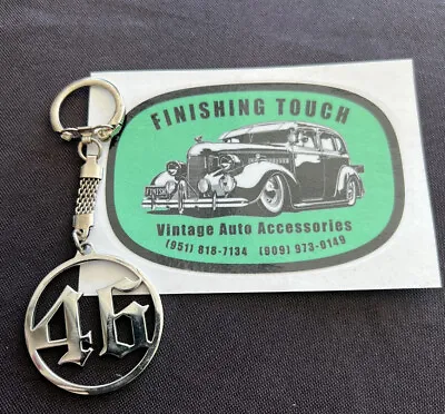 46 Stainless Steel Polished Key Chain Chevy Ford Buick Dodge Plymouth Pontiac GM • $19.99