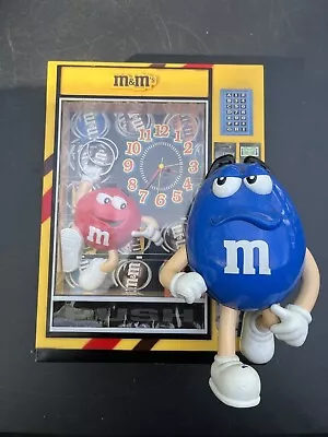 M&Ms Candy Vending Machine Clock Alarm Coin Bank VERY RARE COLLECTIBLE • $34.99