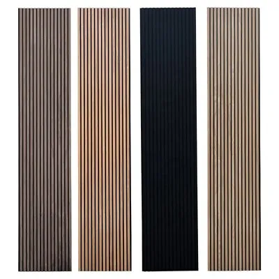 Acoustic Slat Wall Panel Wood Panels 3D Decorative Wooden Panels Boards 60x240cm • £3.74