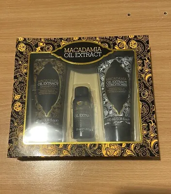 Macadamia Oil Extract Shampoo&Conditioner3pcGift Set For Him&Her All Occasions • £8.99