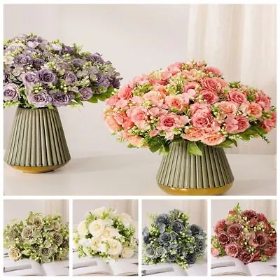 Modeling Wedding Bouquet Artificial Silk Flowers Simulated Flower Fake Flowers • £4.87