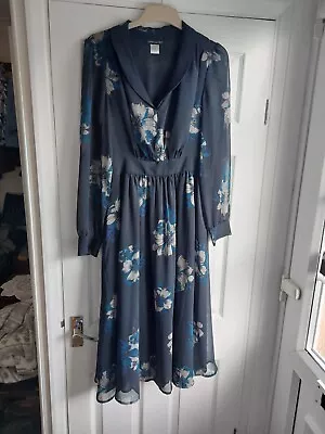 La Redoute Floral Floaty Midi Dress Size 10 Laura Clement • £7