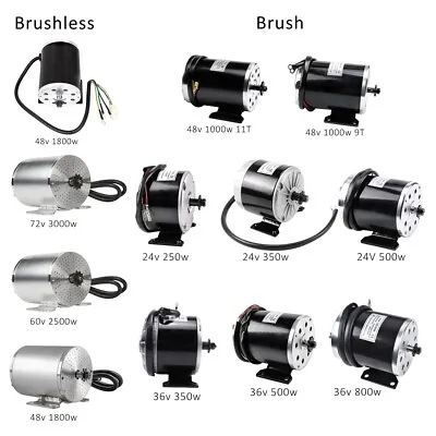 Electric Brush/Brushless Motor For Go Kart E-Bike Scooter Quad Dirt Bike Buggy • $74.99