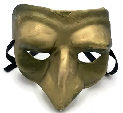 Venetian Mask Beak Glitter Masquerade Drama Gold Mardi Gras Theatre Party Magic • $14.50