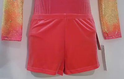 Body Wrappers Girls Gymnastics Micro Shorts Gym Dance Red Velvet Age 12/14 Years • £4.99