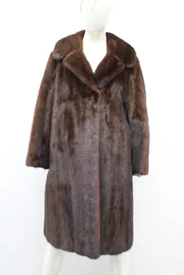 Mint Canadian Dark Ranch Mink Fur Coat Jacket Women Woman Size 4 Small • $270