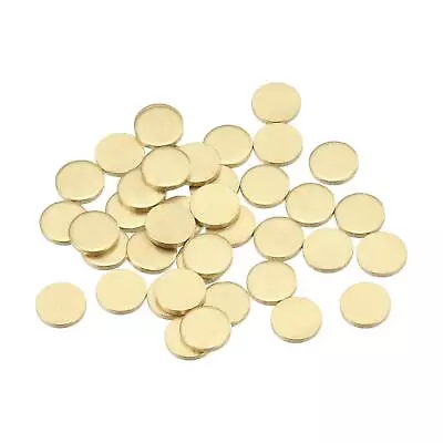 Brass Stamping Blank Round Metal DIY Tag 6mm Dia 1mm Thick Pack Of 40 • $7.92