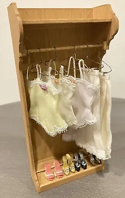 OOAK Vintage Handmade Dollhouse Miniatures Woman’s Closet Shoes Underwear Slips • $29.99