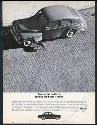 1963 Volvo 122 Car Photo You Can't Hurt It Much Vintage Print Ad • $29.97