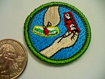 Boy Scout  Patch Trading  Spoof Merit Badge Shows Hands Holding CSP And OA Flap  • $2.25