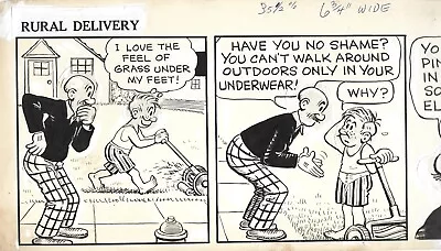 Comic Artist - AL SMITH - Signed Original Mutt & Jeff/Rural Delivery Strip • $25