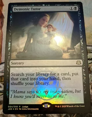 $127.50 • Buy Demonic Tutor - FOIL - MTG Judge Gift Cards 2020 - Near Mint
