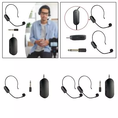 Wireless Headset Mic System PA System Speakers Head Mic Speaker System For Yoga • £15.66