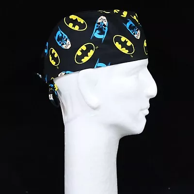 Batman Face And Logo All Over Theme Scrub Hat • $12.50