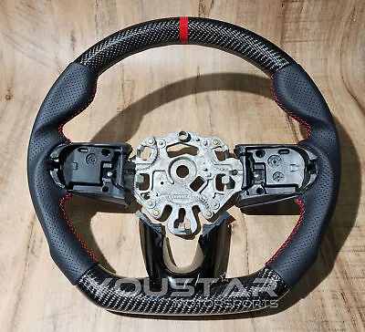 3D CARBON Nappa Leather Steering Wheel For MINI F54 F55 F56 F57 F60 Cooper S JCW • $429