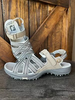 FootJoy Golf Sandals Tan/ Gray Women's Sz. 7M (48446) • $32.99