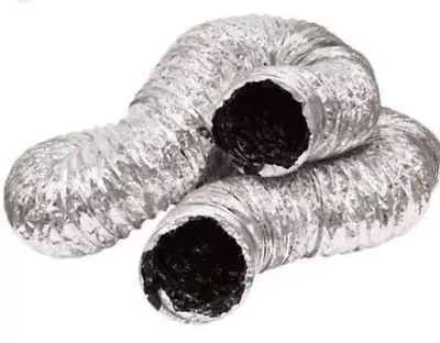 HVAC Flexable Silver 8inch Wide X 25ft Long HVAC Ducting • $18